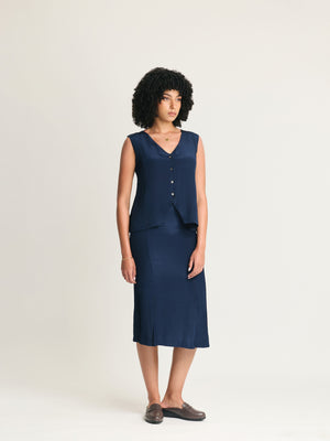 Crepe Silk Vest